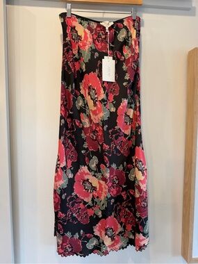 nightingale plaid midi dress green Blackwatch Lurex Clip Dot Smocked Waist Midi Dress Blackwatch / XS / H2472 main image 0